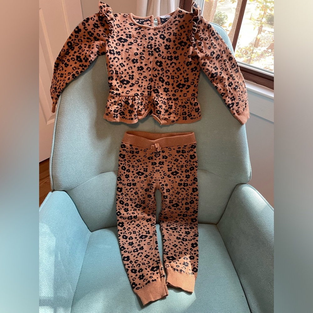 Janie and Jack Leopard Print Set